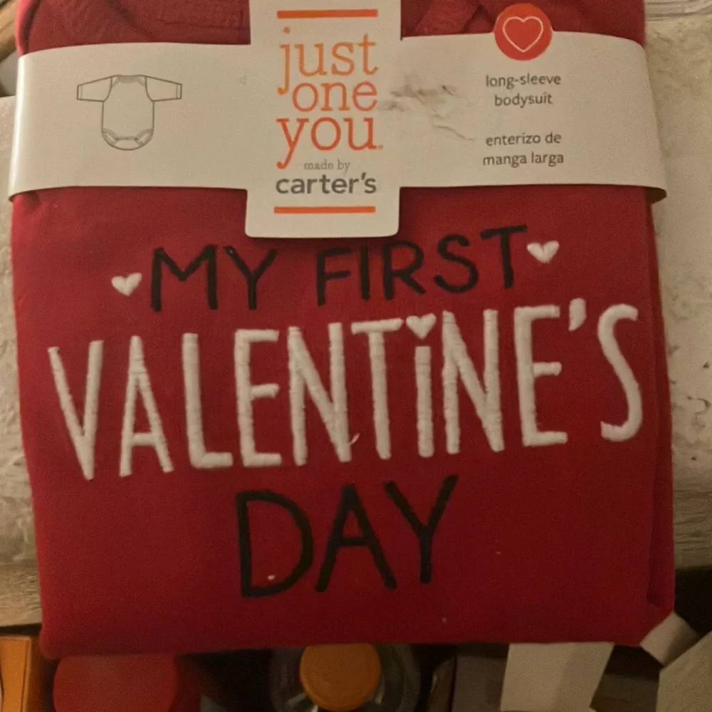 My first Valentine’s Day infant bodysuit 3 months